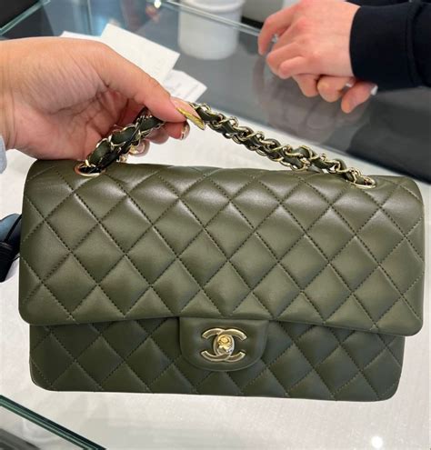 green chanel bag 2024|olive green chanel bag.